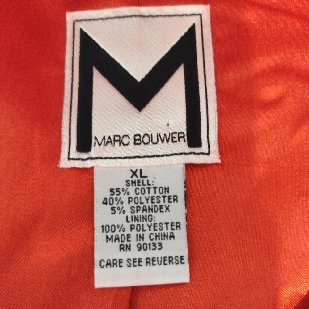 Marc Bouwer women's red short sleeve blazer size (XL)